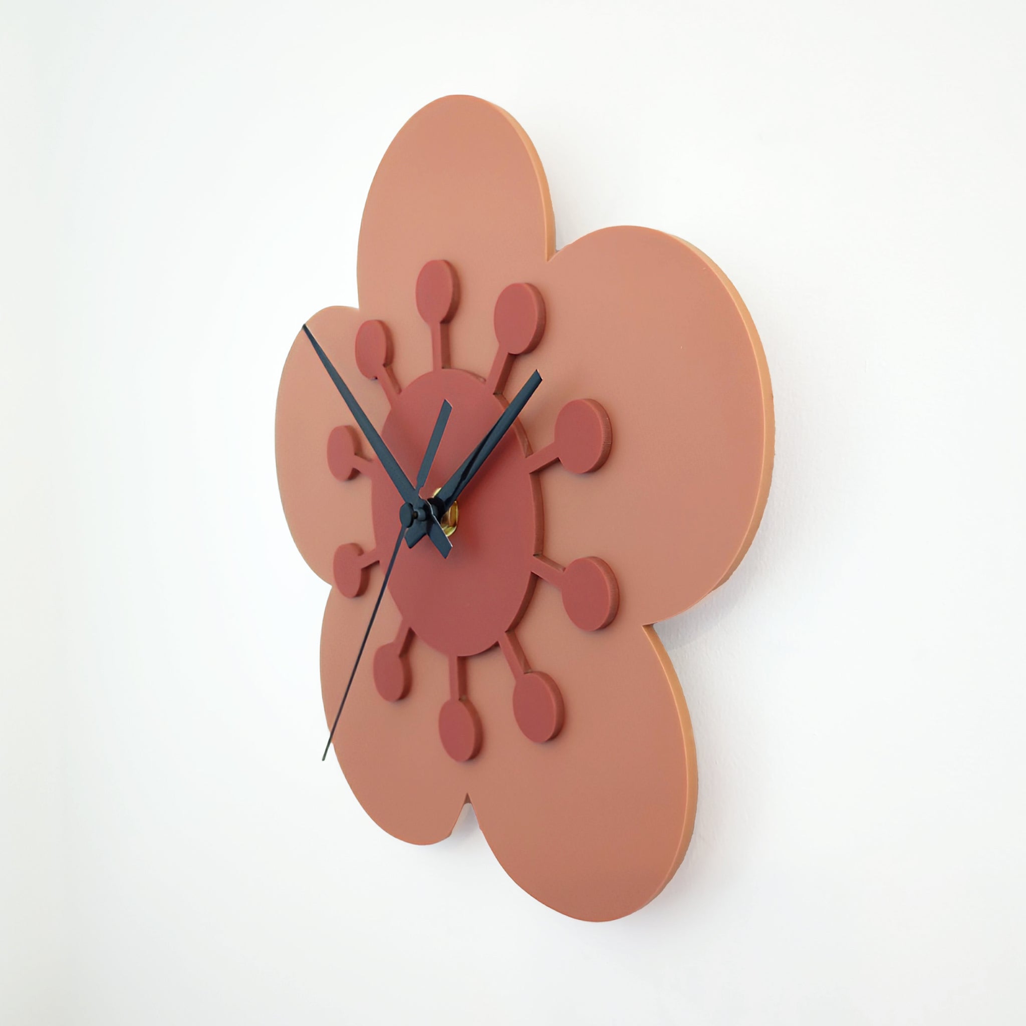 Flower Wall Clock – Poppy and Honey Bee