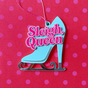 Sleigh Queen High Heel Sleigh Ornament