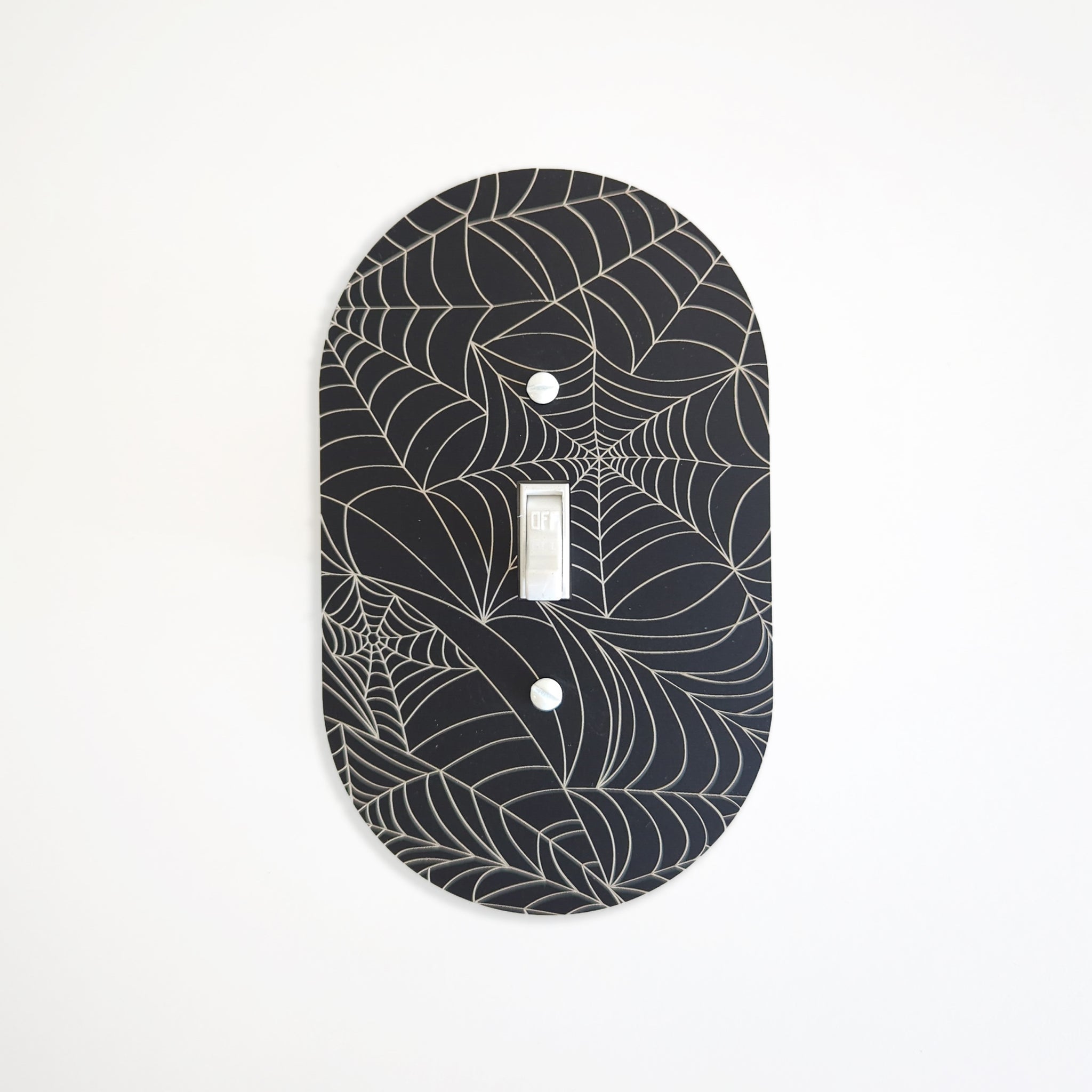 Spider Web Switch Plate Cover - Multiple Options