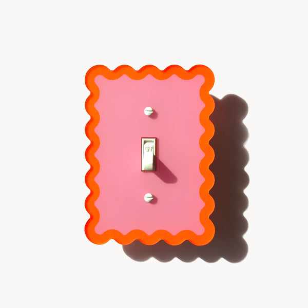 Squiggly Wiggly Switch Plate and Outlet Covers - Multiple Colors