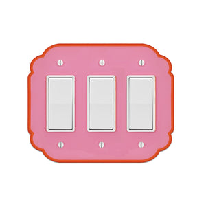 Modern Victorian Triple Light Switch Plate Cover  - Multiple Options