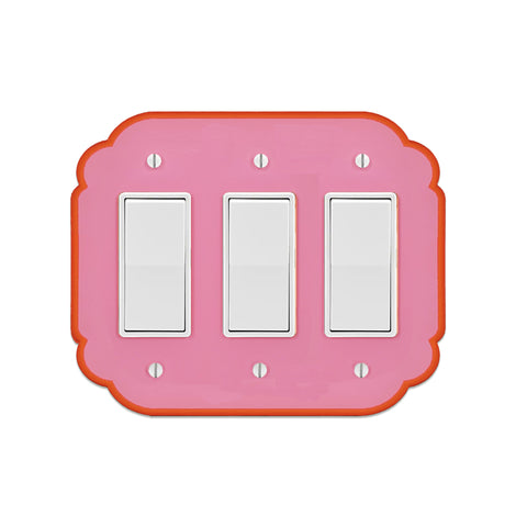 Modern Victorian Triple Light Switch Plate Cover  - Multiple Options