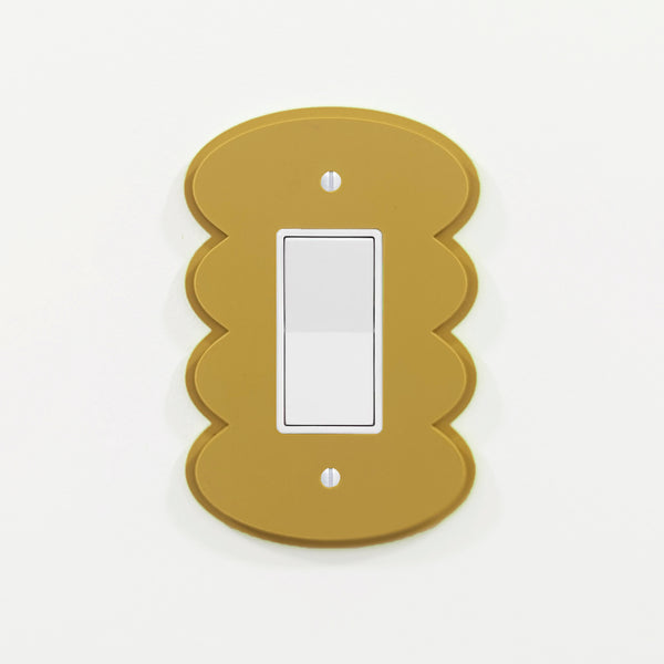 Rounded Wiggles Layered Switch Plate Cover