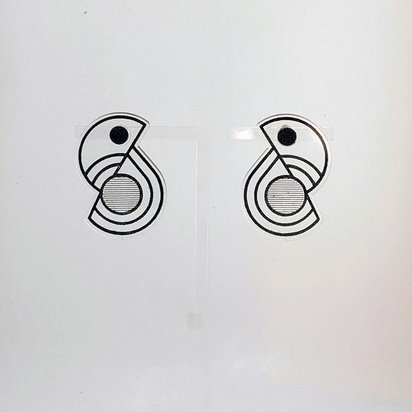 Geo Bird Earrings