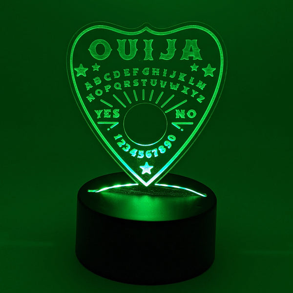 Ouija Planchette Acrylic LED Lamp