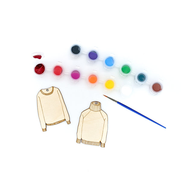 Paint Your Own Ugly Sweater Ornament Kit