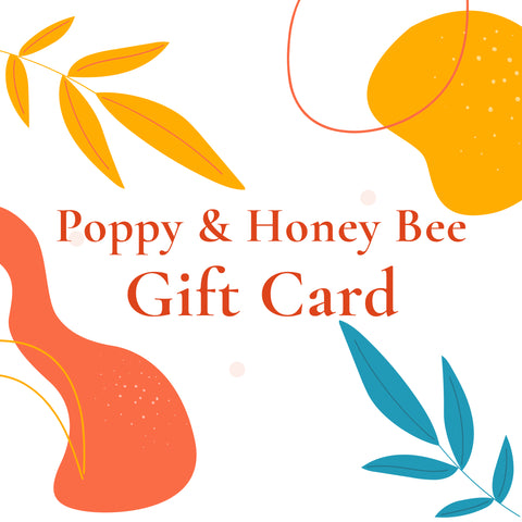 Poppy and Honey Bee Gift Card