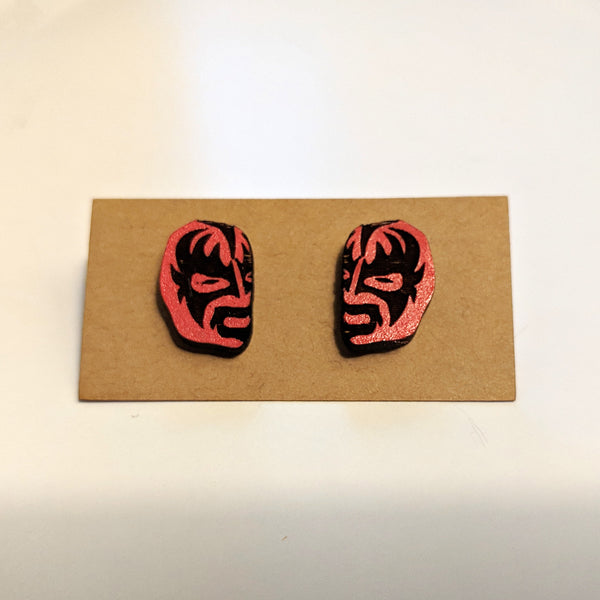 Luchador Mask Stud Earrings