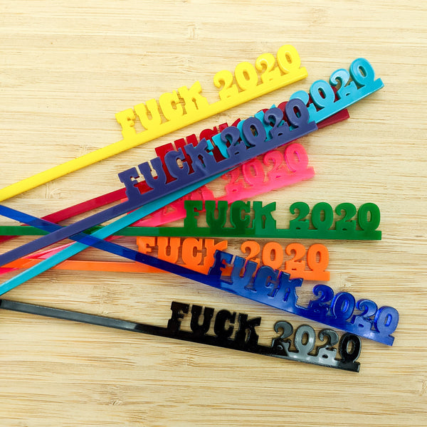 FUCK 2020 Swizzle Sticks