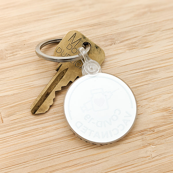 Covid-19 Vaccinated Keychain