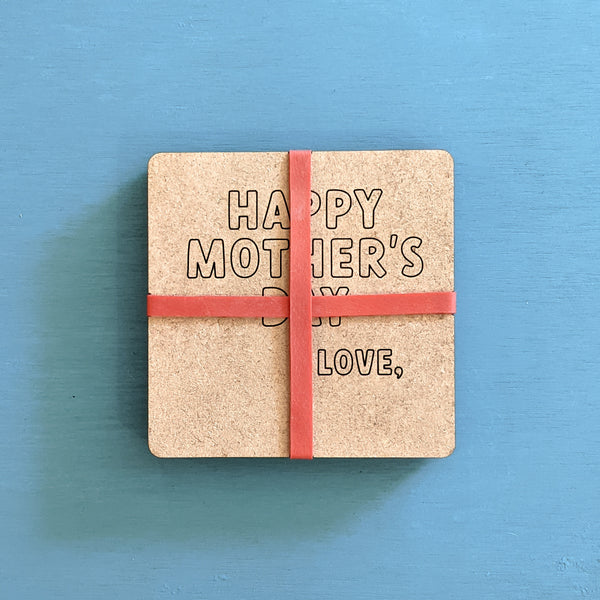 MOM Tic Tac Toe Travel Game - Color Your Own