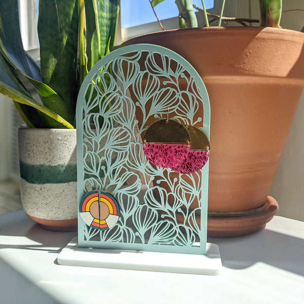 Botanical Arch Acrylic Earring Stand