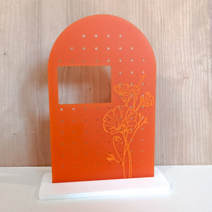 Poppy Arch Acrylic Earring Stand