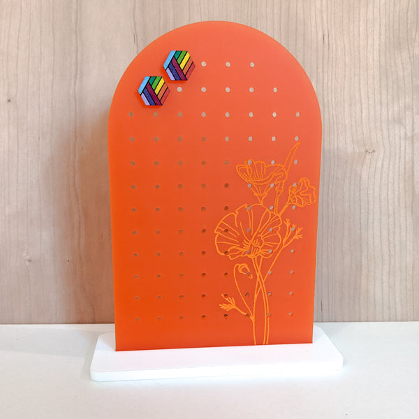 Poppy Arch Acrylic Earring Stand