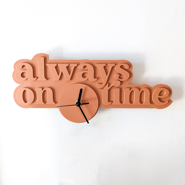 Always On Time Acrylic Wall Clock