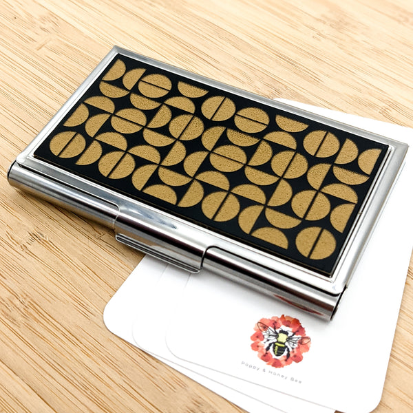 Bauhaus Semi-Circle Business Card Case