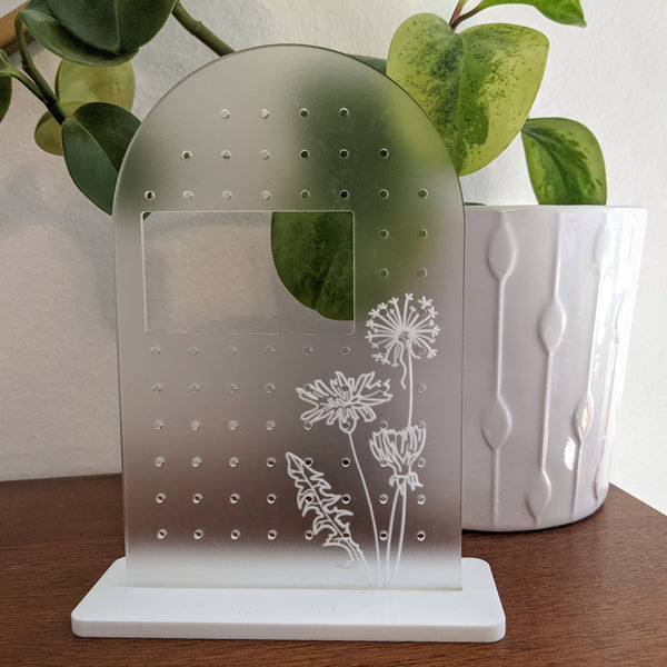 Flower Arch Acrylic Earring Stand
