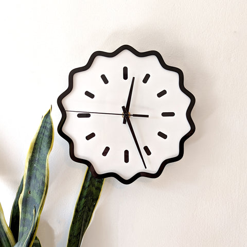 Fluted Geometric Acrylic Wall Clock