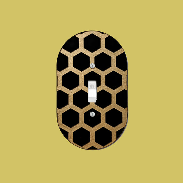 Honeycomb Oval Switch Plate Cover