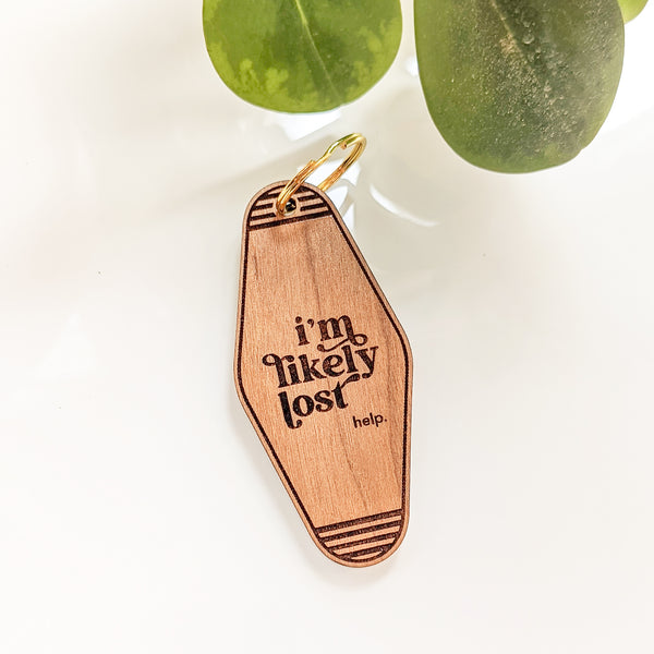 I'm Likely Lost Motel Keychain