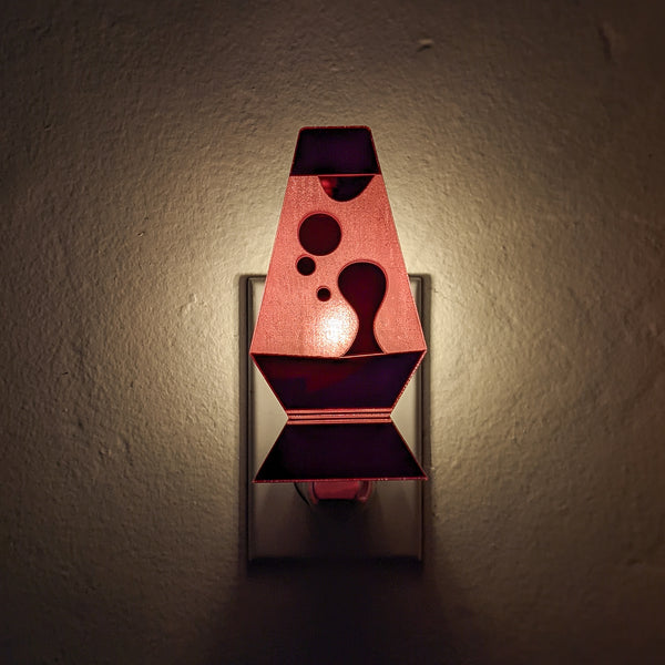 Lava Lamp Mirror Acrylic Night Light