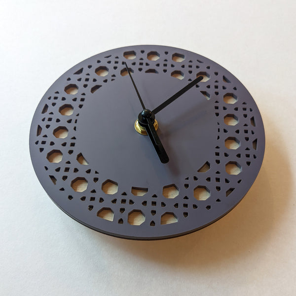 Mini Rattan Cane Acrylic Wall Clock