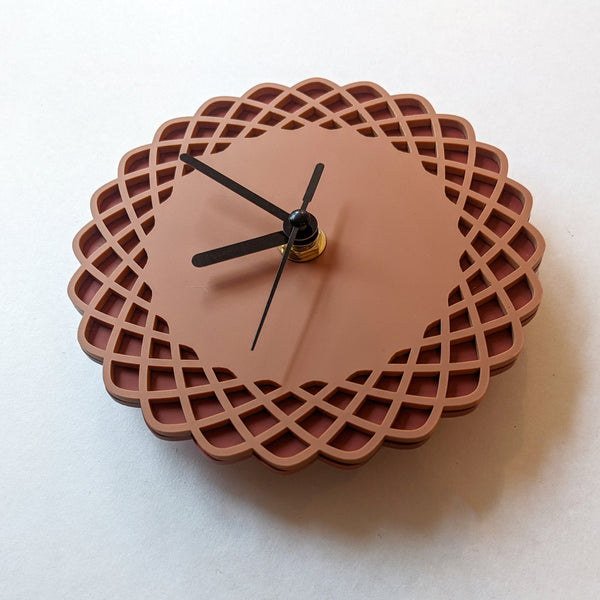 Mini Geometric Ellipses Acrylic Wall Clock