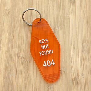 Keys Not Found 404 Motel Keychain