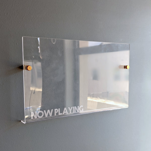 "Now Playing" Record Holder Wall Shelf