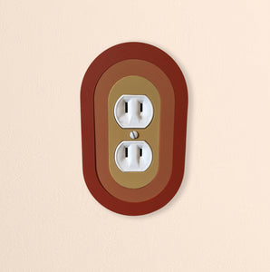 Retro Oval Outlet Cover
