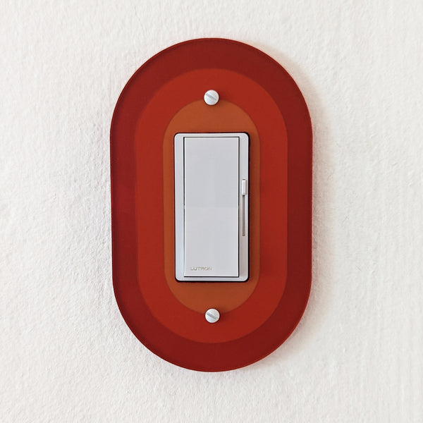 Retro Oval Switch Plate Cover