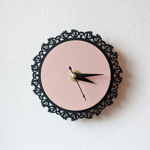 Mini Lacy Frame Acrylic Wall Clock