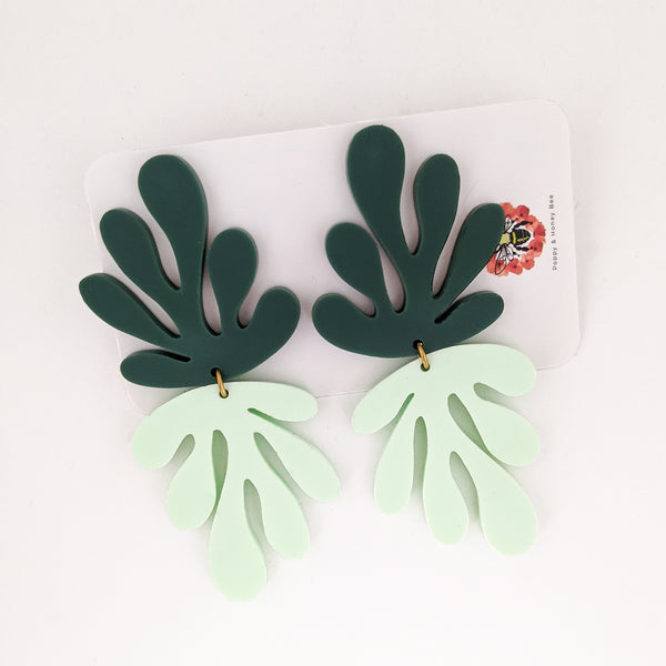Matisse Coral Cut Outs Inspired Earrings